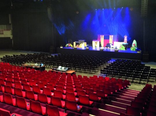 photo salle avec snene animée