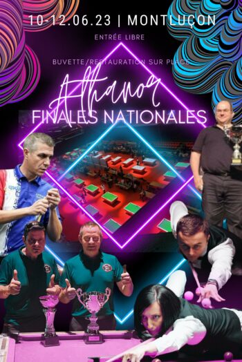Affiche FINALES NATIONALES BILLARDS « EIGHT-BALL POOL »